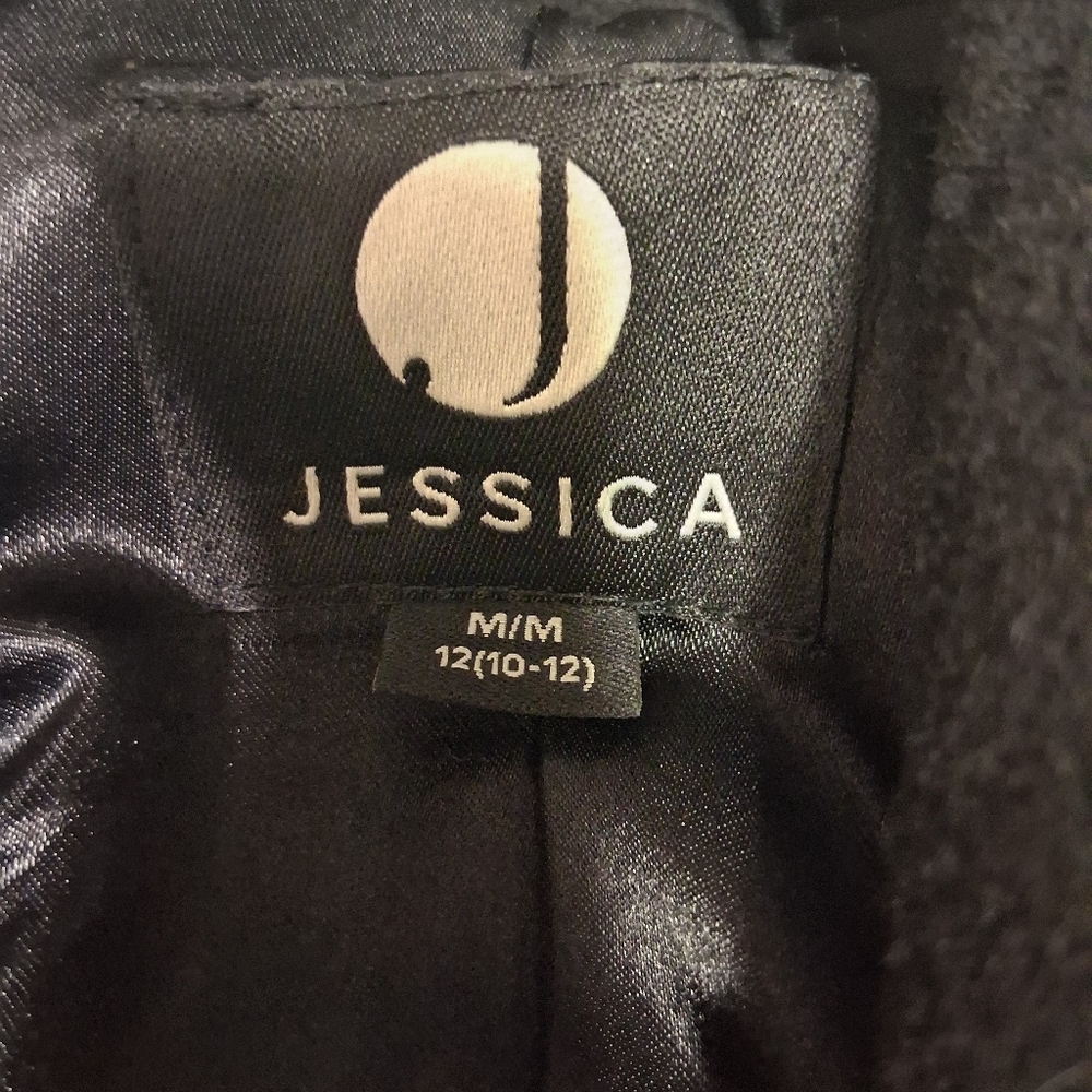Jessica Black Pea Coat for Women - Picture 6 of 13
